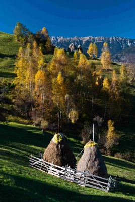 Haystacks & mountains, Romania